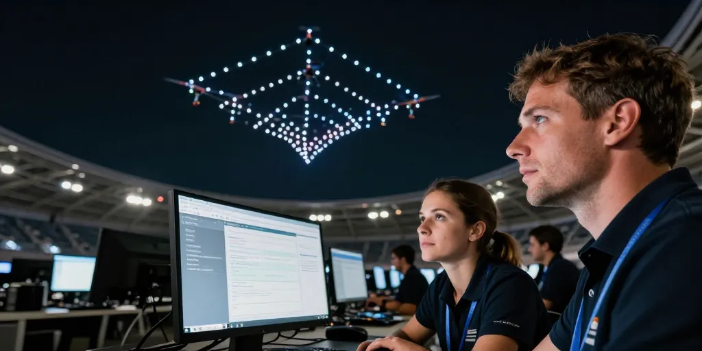quel drone pour spectacle lumineux